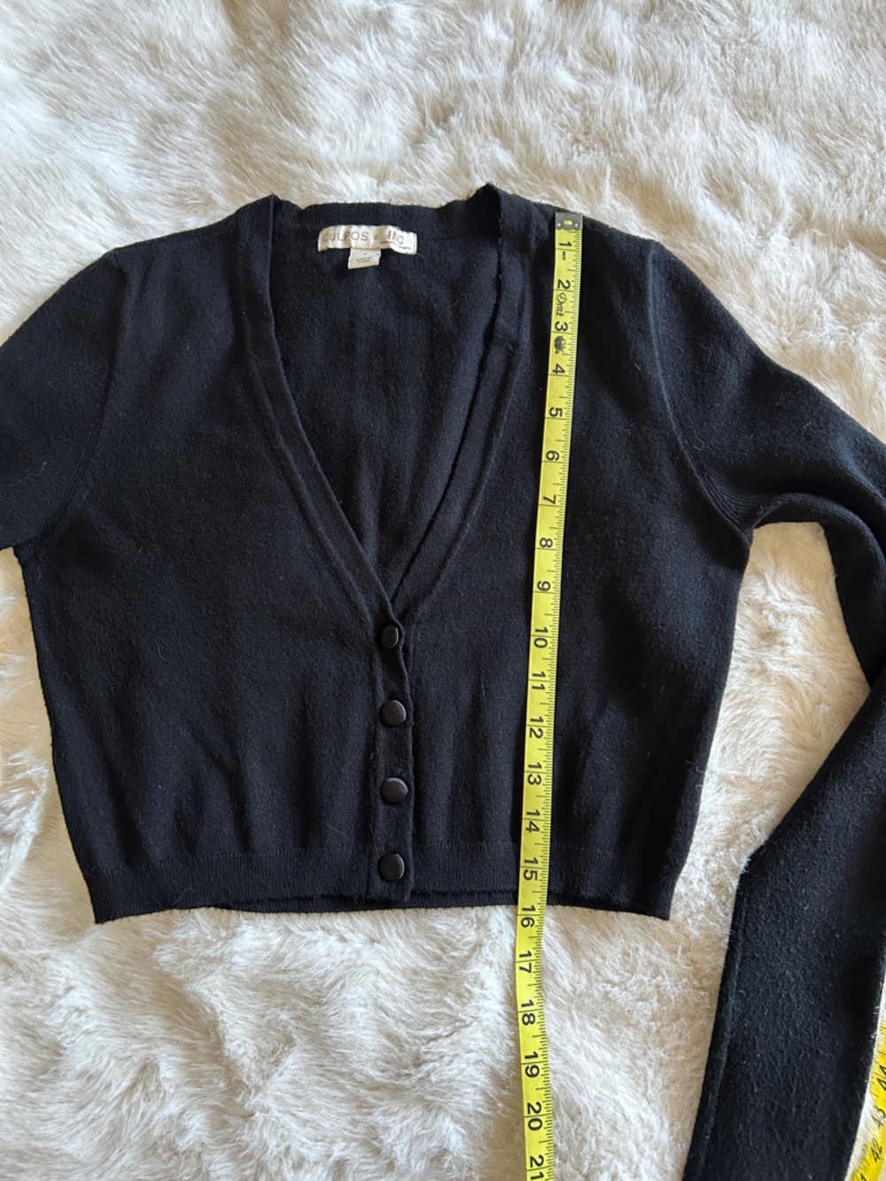 3/$20 Olivia Culpo x INC Cropped Black Sweater S - Picture 5 of 5
